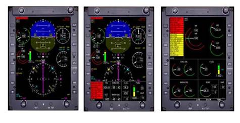 Three Dial Indicators of a Helicopter With Various Needs