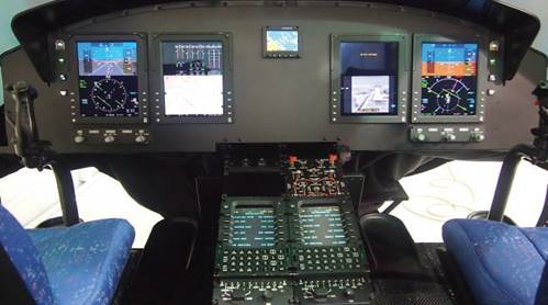 An Entire Control Panel Unit of a Helicopter